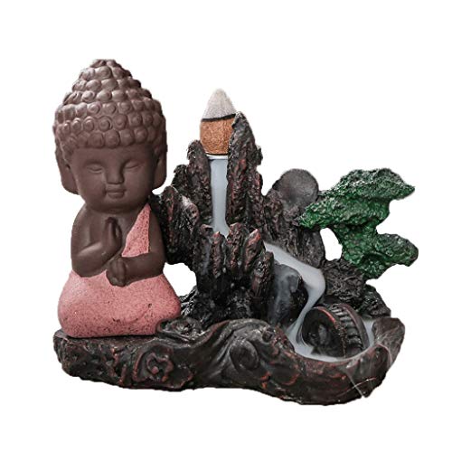 Quemador de incienso estufa de cerámica cascada cono de incienso titular de la decoración hogar artesanía quemador de incienso regalo reflujo incienso quemador de incienso quemador de incienso fuman C