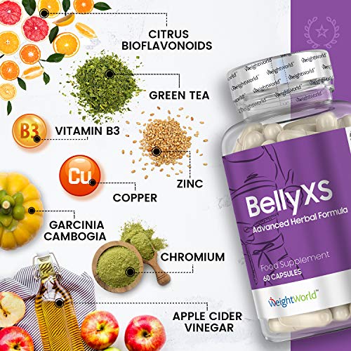 QuemaGrasas Abdominal | Potente Termogénico Natural Adelgazante Para mujer y Hombre, Con Té Verde, Vinagre de Manzana, Vitamina B y Garcinia Cambogia, Supresor Apetito, 60 Cápsulas Veganas y Keto