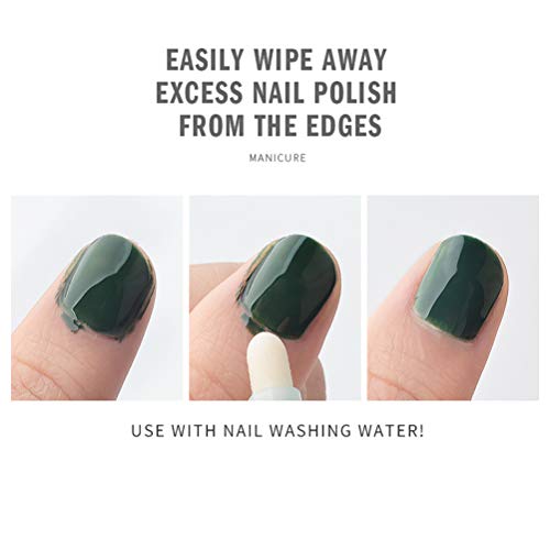 Quitaesmalte Retire el gel para las uñas Quitaesmalte para rellenar Juego de bolígrafos de algodón con lápiz corrector de manicura de 4 piezas 12 puntas intercambiables