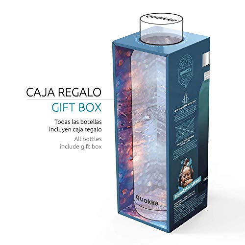 Quokka Solid - Seashore 630 ML | Botellas De Agua Acero Inoxidable Sin BPA |Botella Térmica De Doble Pared - Mantiene el frío y el Calor para Niños y Adultos