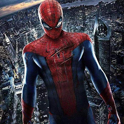 QWEASZER Clásico Increíble Traje De Spider-Man Traje De Spiderman Cosplay Zentai Disfraz Halloween Disfraces Fiesta De Disfraces De Disfraces De Halloween,Amazing SpiderMan-110～120cm