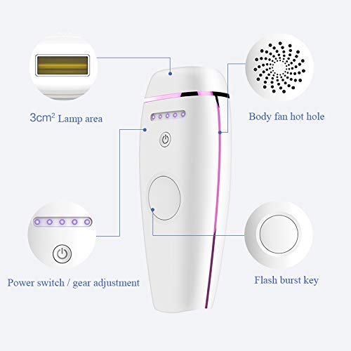 QXXNB láser depilación Instrumento ch casa indoloro sin Dolor depilación Cuerpo Masculino y Femenino Cuerpo Afeitado genitales Axilas