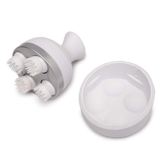 QYCloud Masajeador de Cabeza para el Cuero cabelludo, estrés Relajante, rascador de Cabeza portátil, masajeador de Mano, Cepillo para la caspa para Ducha para Masaje de Cuerpo Completo