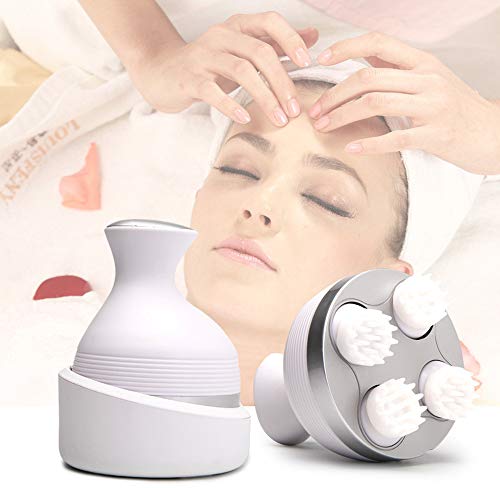 QYCloud Masajeador de Cabeza para el Cuero cabelludo, estrés Relajante, rascador de Cabeza portátil, masajeador de Mano, Cepillo para la caspa para Ducha para Masaje de Cuerpo Completo