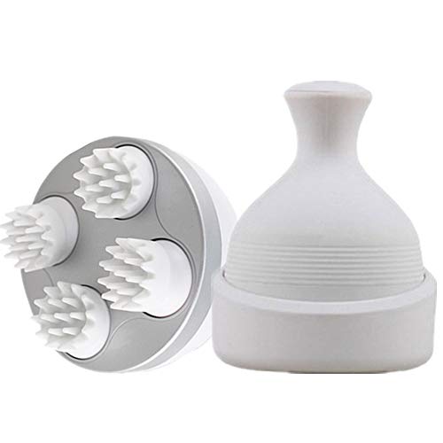 QYCloud Masajeador de Cabeza para el Cuero cabelludo, estrés Relajante, rascador de Cabeza portátil, masajeador de Mano, Cepillo para la caspa para Ducha para Masaje de Cuerpo Completo