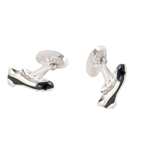 QYY Juego de Caja de Regalo Gemelos franceses Calzado Deportivo Individual Zapatos Modelado Botón de puño y Pin de Manga