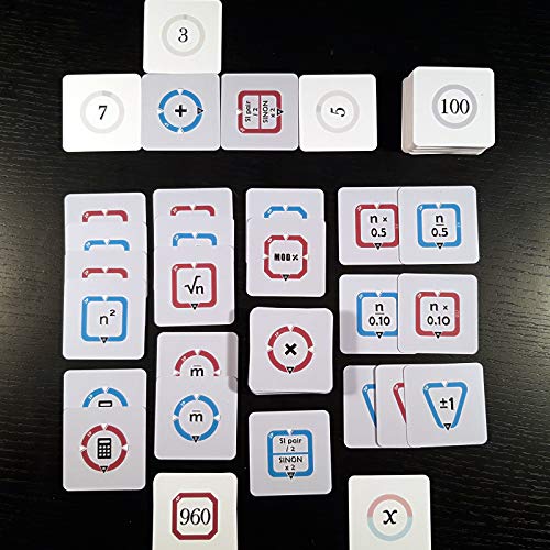 Radical-X - Juego de cartas matemáticas y juego de mesa de reflexión (regalo inteligente, recurso pedagógico, mantenimiento rendimiento)