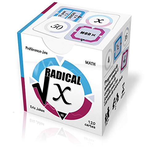 Radical-X - Juego de cartas matemáticas y juego de mesa de reflexión (regalo inteligente, recurso pedagógico, mantenimiento rendimiento)