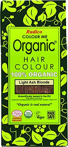 Radico Colour Me Organic - Tinte para plantas, rubio ceniza ligero (bio, vegano, cosmético natural), ceniza ligera