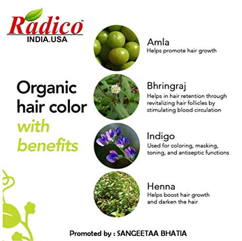 Radico - Tinte vegetal orgánico para el cabello - Rojo vino