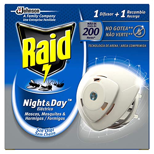 Raid - Night & Day - Anti-mosquitos Eléctrico  - Aparato + Recambio - [Pack de 2]