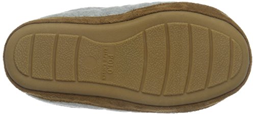Ralph Lauren Women's Jacque Quilt Scuff, Zapatillas Planas para Mujer, Gris Grey Quilted Fleece Navy, 36 EU