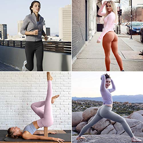 RaMokey Leggings Mujer Mallas de Deporte de Mujer Cintura Alta con Bolsillos Pantalon Deportivo para Running Training Estiramiento Yoga y Pilates