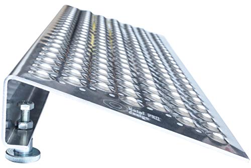 Rampa regulable para scooters, sillas de ruedas y carros, altura de 8 a 14 cm. Aluminio