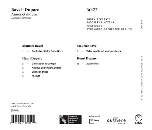 Ravel-Duparc / Kozena, Ticciati