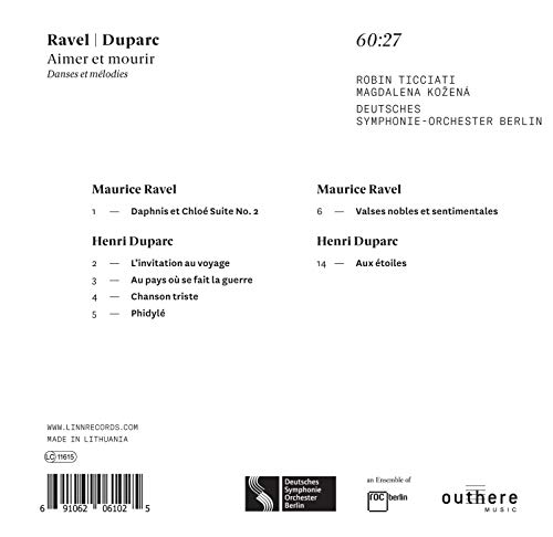 Ravel-Duparc / Kozena, Ticciati
