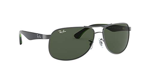 Ray-Ban Rb3502 Gafas de sol, Matte Gunmetal, 61 para Hombre