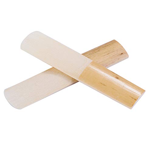Rayzm Lengüeta para Saxofón Alto Resistencia 2.5, Recambios Tradicionales de Caña Natural para Saxo Alto Eb (Mi Bemol), Gran Consistencia, Caja de 10pcs en cajas de plástico individuales.