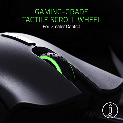 Razer DeathAdder Elite - Ratón (Mano Derecha, Óptico, USB, 16000 dpi, 450 pps, Negro)