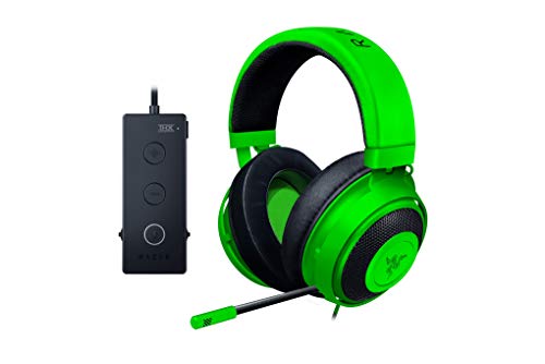 Razer Kraken Tournament Edition Auriculares Gaming, con Cable, Control de Audio y THX Spatial Audio, Alámbrico, Verde
