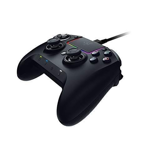 Razer Raiju Ultimate Controlador inalámbrico y con cable para juegos (con botones de acción táctiles Mecha, piezas reemplazables, panel de control rápido e iluminación Chroma RGB), Negro