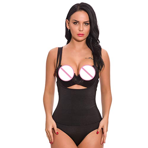 REALDE Mujer Color Sólido Corsés Faja Reductora Sin Costura Corsé Bustier Ajustable Correa de Hombro Shapewear Abdomen con Gancho cómodo y Ligero Corsé Faja para presumir de Buena Figura sin Costuras