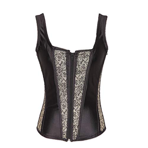 REALDE Mujer Sexy Impreso Fajas Reductoras De Corsé De Entrenamiento Body Reductor Shapewear Adelgazantes Abdomen Cintura Shaper Corsé Cómodo Y Ligero Underbust Bustier