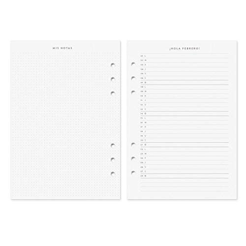 Recambio Agenda 2021. Semanal. A5