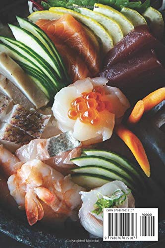 Recipe's Journal - Good Cooking Ideas: Black & white interior with White color paper matt finish 6"x 9" 120 Page.Fresh Salmon Caviar King Prawn and Vegetable Salad themed notebook