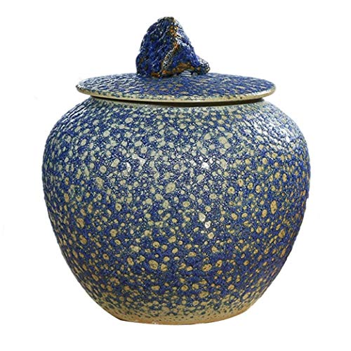 Recipientes de almacenamiento de arroz de cerámica Recipientes de almacenamiento sellados Barriles de harina Latas de grano de soja Latas de té Barriles de kimchi 32x32x32cm, Green, 32x32x32cm