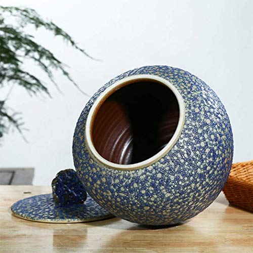 Recipientes de almacenamiento de arroz de cerámica Recipientes de almacenamiento sellados Barriles de harina Latas de grano de soja Latas de té Barriles de kimchi 32x32x32cm, Green, 32x32x32cm