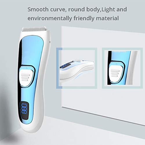 Recortadora de cabello para bebé, recortadora ultra silenciosa, para el corte de cabello, base de lavado plegable con agua, cortadora de cabello para niños, kit de peluquería con 3 peines y tote