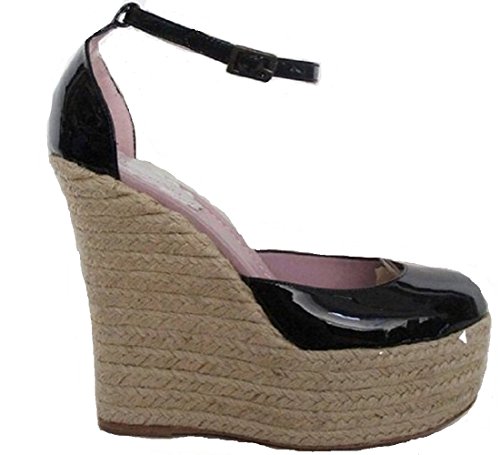 Red Valentino - Sandalias de vestir para mujer Black (Patent) 40 (7 UK)