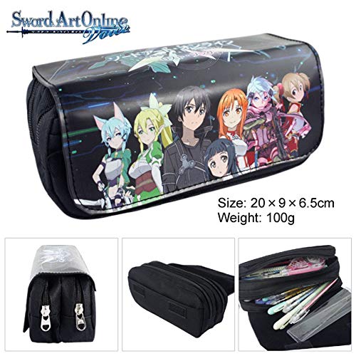 redCherry Anime - Estuche portatodo con diseño de dibujos animados, color Sword Art Online-1