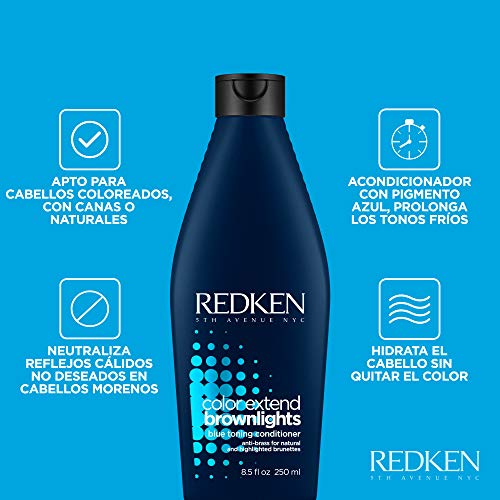 Redken Acondicionador Brownlights para cabellos morenos - 250 ml