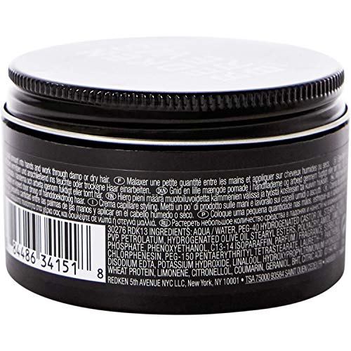 REDKEN Brews Mens Maneuver crema para el cabello Hombres 100 ml (Fijación, Suavizante, 1 pieza(s) Cazuela)