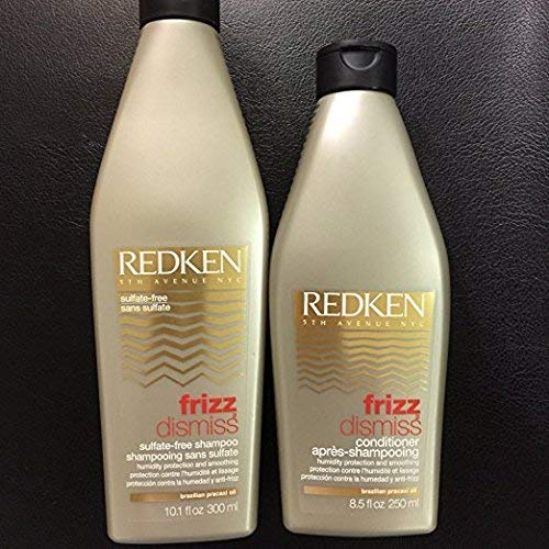Redken Frizz Dismiss Shampoo (10.1 oz) and Conditioner (8.5 oz) Set by Redken