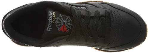 Reebok Classic Leather Zapatillas, Mujer, Negro (Int / Black / Gum), 37.5 EU