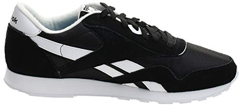 Reebok Classic Nylon Zapatilla de Running Hombre, Negro (Black / White), 41 EU
