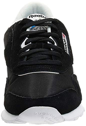 Reebok Classic Nylon Zapatilla de Running Hombre, Negro (Black / White), 41 EU