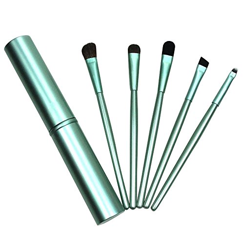 Refaxi 5Pcs Maquillaje Profesional Cepillo Conjunto Ojo Sombra Fundación Blush Pincel (Color1)