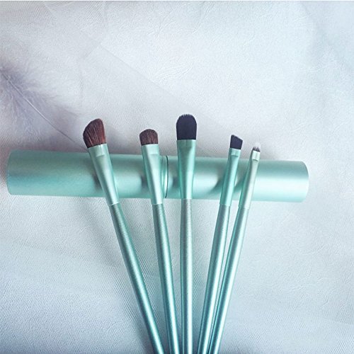 Refaxi 5Pcs Maquillaje Profesional Cepillo Conjunto Ojo Sombra Fundación Blush Pincel (Color1)