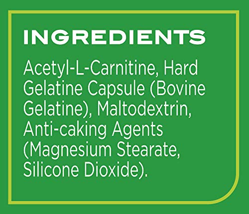 Reflex Nutrition Acetyl L-Carnitine 500mg (90 Capsules) Standard - 1 Paquetes de 1 x 90 gr - Total: 90 gr