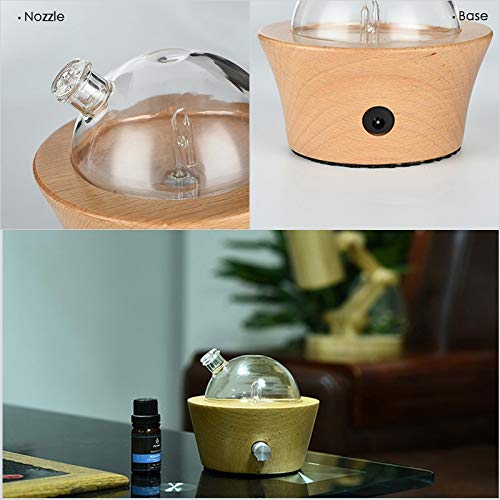 REFURBISHHOUSE Sin Agua Aroma Difusor Aromaterapia Aromaterapia Aceites Esenciales Difusores Nebulizador con Colores Cambiados De Luz para Oficina EU Enchufe