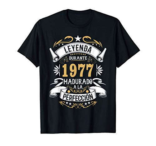 Regalo 43 cumpleaños hombres mujeres nacido en 1977 43 años Camiseta