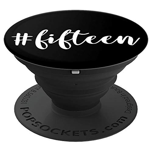 Regalo de cumpleaños de 15 años 15 Chicos Chicas PopSockets Agarre y Soporte para Teléfonos y Tabletas
