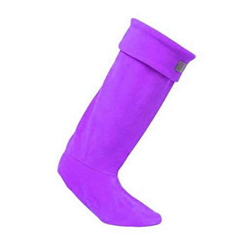 Regatta - Calcetines térmicos de polar para botas de agua colección Great Outdoors para mujer (Grande (L)) (Negro)