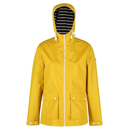 Regatta Coastal Waterproof Hooded Outdoor Lifestyle Jacket Chaquetas Impermeable Shell, Mujer, Amarillo azufre, 8