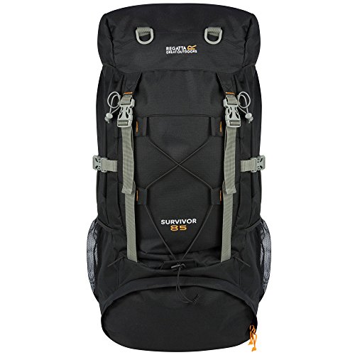 Regatta - Mochila de 85 litros modelo Survivor III (Talla Única/Negro)
