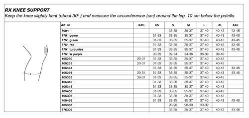 Rehband Bandage Kniebandage Retro Neopren - Rodillera de Voleibol, Color Azul, Talla S